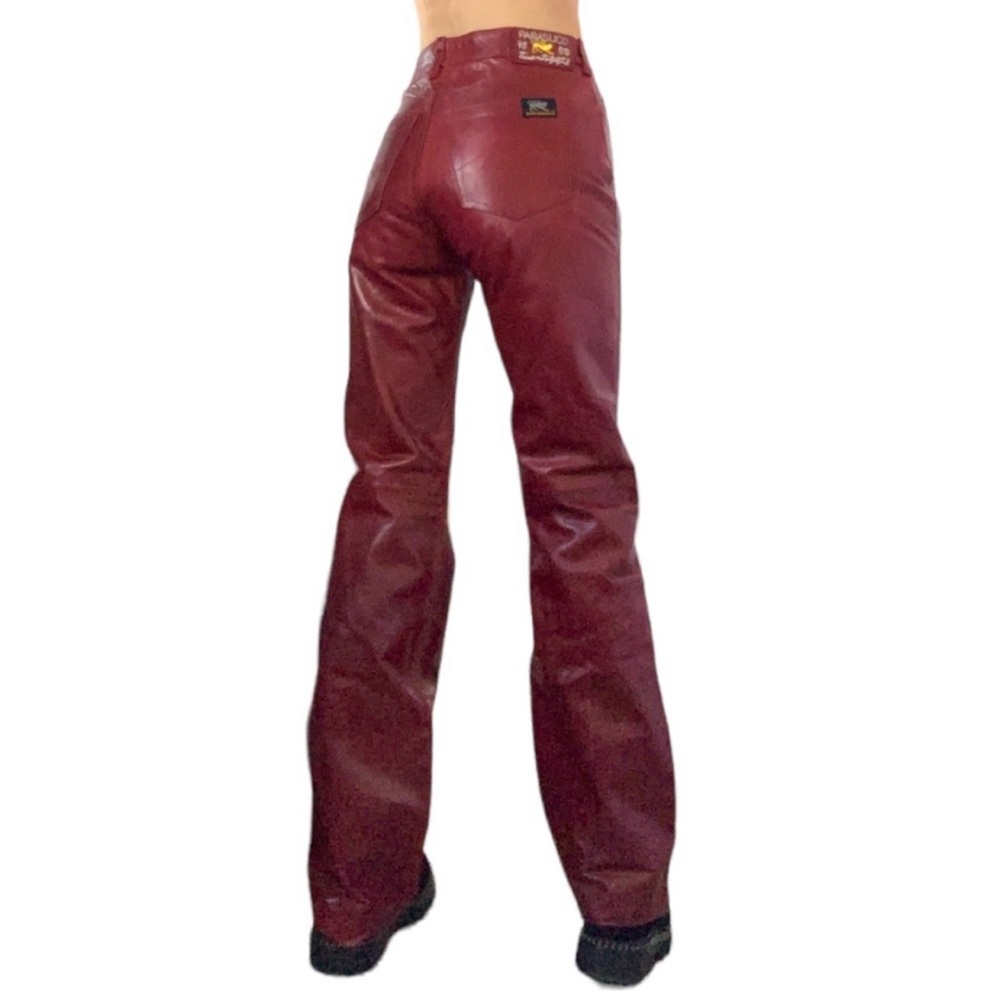 NWT vintage Parasuco Black Leather Pants sizes 24, 25 - Picture 7 of 7
